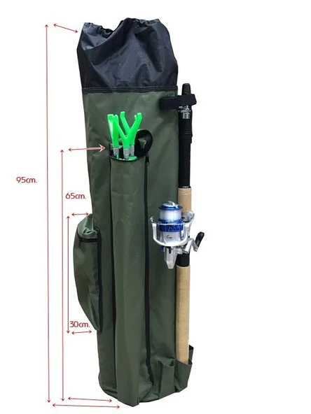 Powerex Balıkçı Sırt ve Kamış Olta Çantası - Resim 8