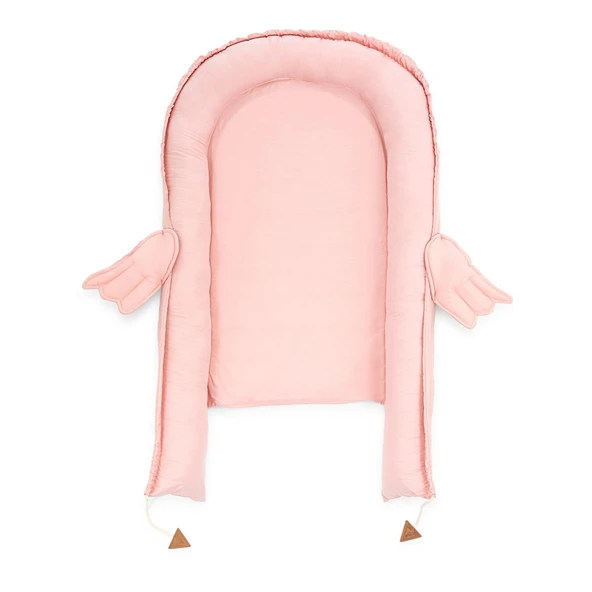 Wellgro Melek Kanatlı Anne Yanı Bebek Yatağı Babynest-Pembe ,İlk Yatağım, Oyuncak Barlı Bebek Yuvası - 3