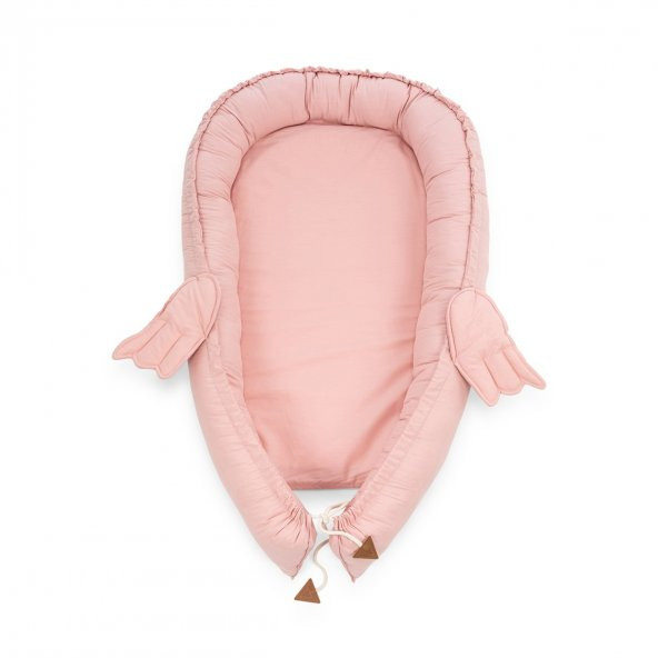 Wellgro Melek Kanatlı Anne Yanı Bebek Yatağı Babynest-Pembe ,İlk Yatağım, Oyuncak Barlı Bebek Yuvası - 4