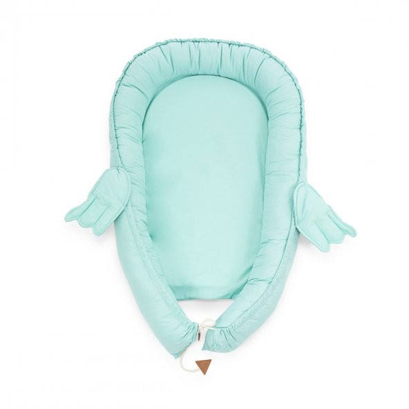 Wellgro Melek Kanatlı Anne Yanı Bebek Yatağı Babynest-Mint ,İlk Yatağım, Oyuncak Barlı Bebek Yuvası - 3