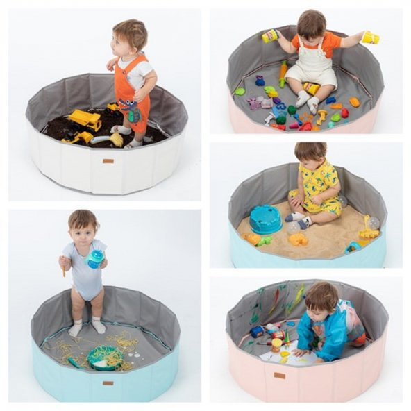 Wellgro Katlanır Aktivite ve Top Havuzu, 150 Toplu - Ekru - 4