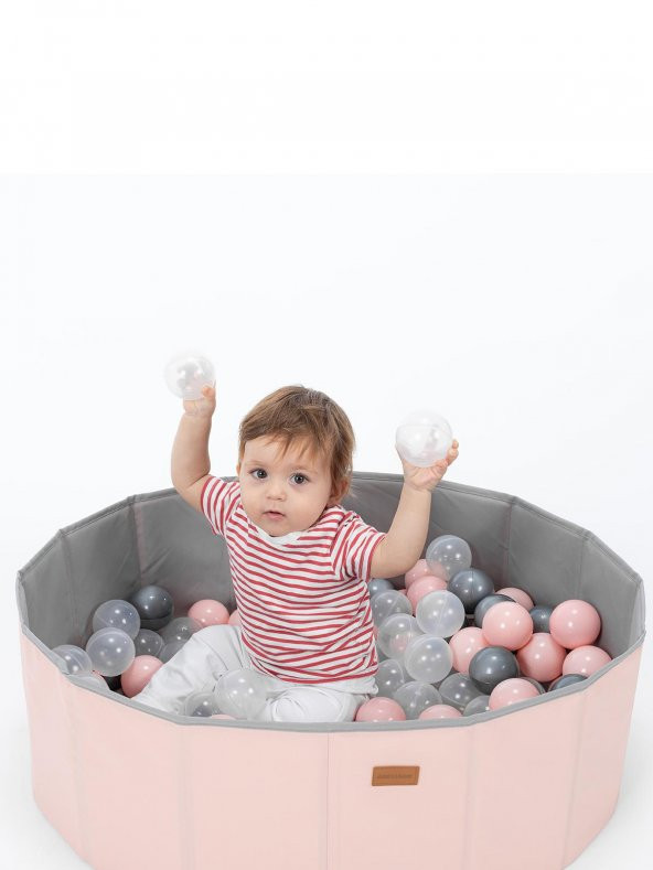 Wellgro 90 Toplu Katlanır Top Havuzu - Pembe