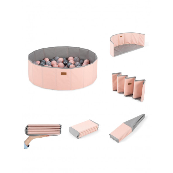 Wellgro 90 Toplu Katlanır Top Havuzu - Pembe - 3