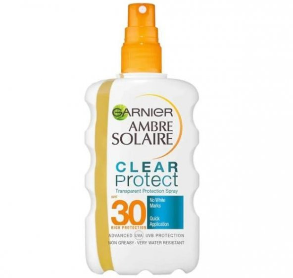 Garnier Ambre Solaire Clear Protect Şeffaf Spf 30 Vücut Spreyi 200 ml