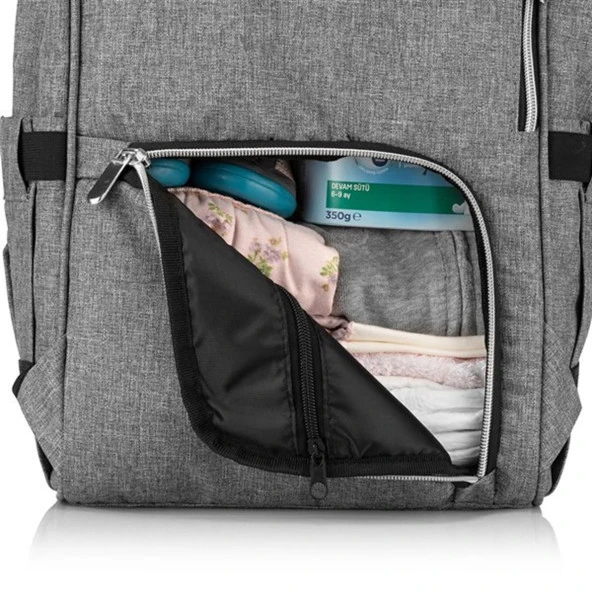 Wellgro Bebek Bakım Çantası Gri - 11