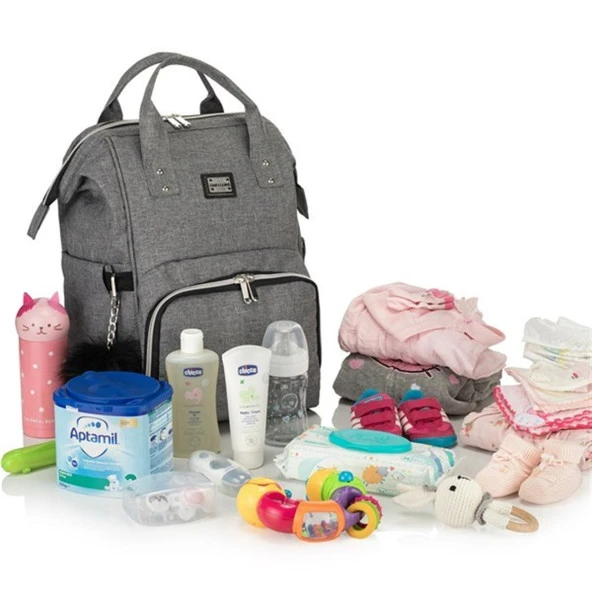 Wellgro Bebek Bakım Çantası Gri - 12