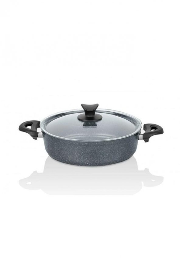 Taç Mastercook Granit Basık Tencere 28 Cm Uzay Grisi - TAC-3733