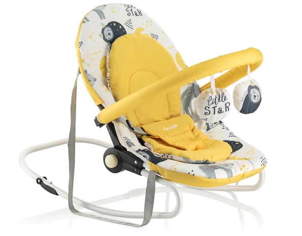 Wellgro Little Star Ana Kucağı, Sallanır Ana Dizi - Sarı - 1