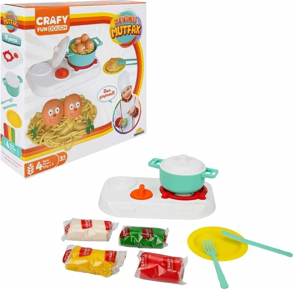 200 gr 10 Parça Crafy Sevimli Mutfak  Hamur Seti 7769