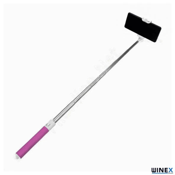Winex SR342 Katlanabilir Type-C Selfie Stick Çubuğu Pembe - 3
