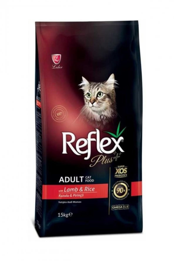 Reflex Plus Kuzulu Ve Pirinçli Yetişkin Kedi Maması 2 X 1 Kg. Açık Paket