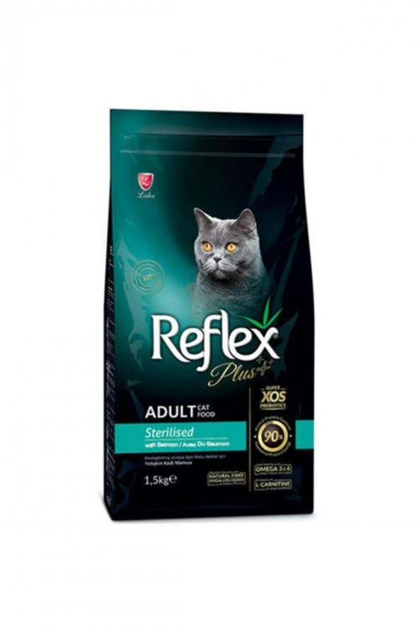 Reflex Plus Somonlu Kısırlaştırılmış Kedi Maması 2 X 1 Kg. Açık Paket