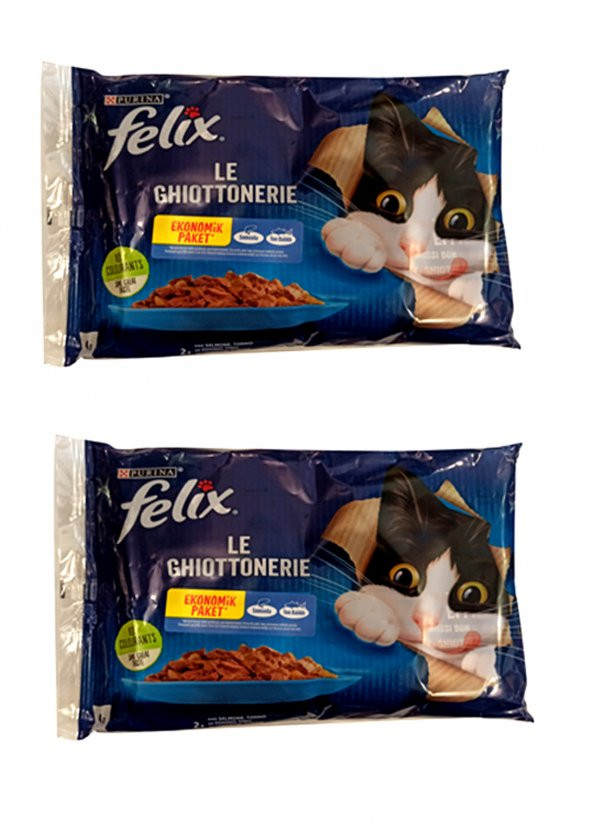 Felix Eko Paket Somon & Ton Balıklı Yaş Mama 2 X 4 Adet 85 Gr.