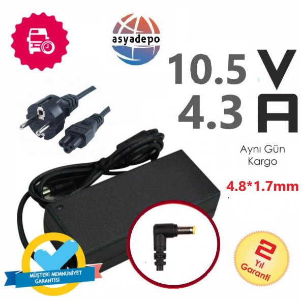 Sony 10.5V 4.3A 45W Adaptör Şarj Cihazı