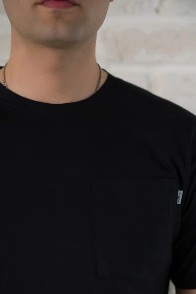 FBI CEPLİ BİSİKLET YAKA SLİMFİT PAMUKLU ERKEK YAZLIK T-SHİRT - Resim 6