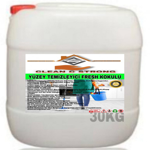 YÜZEY TEMİZLEYİCİ FRESH KOKUSU 30KG