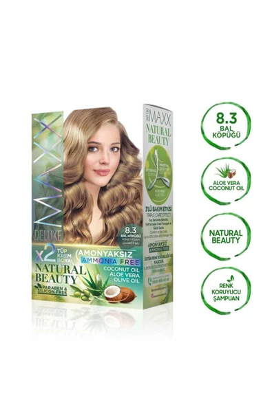 Natural Beauty Amonyaksız Saç Boyası 8.3 Bal Köpüğü - 3