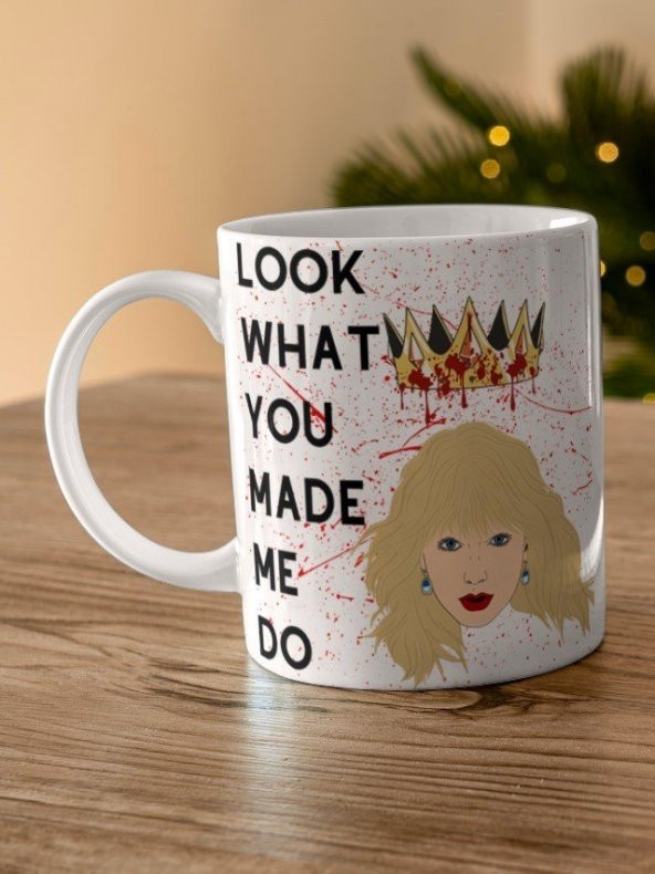 Taylor Swift Temalı Yazılı Özel Tasarım Baskılı Kupa Bardak Hediye Çay-Kahve Bardağı Swiftie Müzik