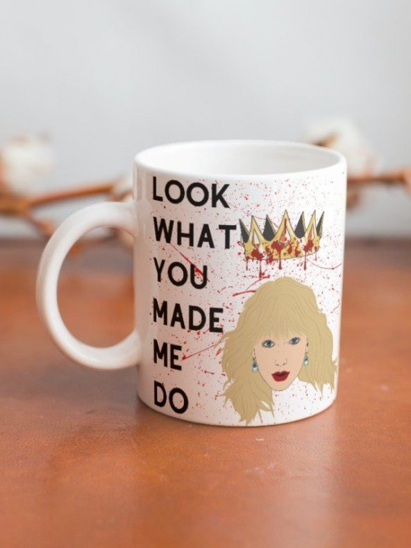Taylor Swift Temalı Yazılı Özel Tasarım Baskılı Kupa Bardak Hediye Çay-Kahve Bardağı Swiftie Müzik - 2