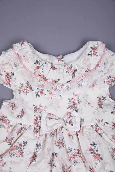 Babydola Çiçekli Dantel Detaylı Kız Bebek Bayramlık 5'li Kutulu Set 11726 - 6