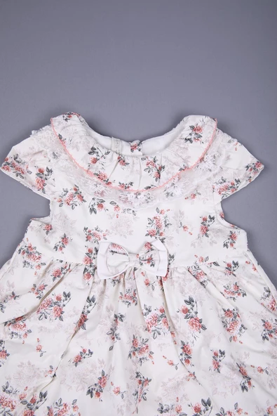 Babydola Çiçekli Dantel Detaylı Kız Bebek Bayramlık 5'li Kutulu Set 11726 - 5