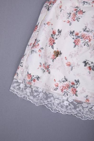 Babydola Çiçekli Dantel Detaylı Kız Bebek Bayramlık 5'li Kutulu Set 11726 - 8
