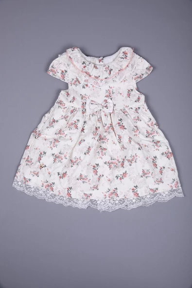 Babydola Çiçekli Dantel Detaylı Kız Bebek Bayramlık 5'li Kutulu Set 11726 - 4