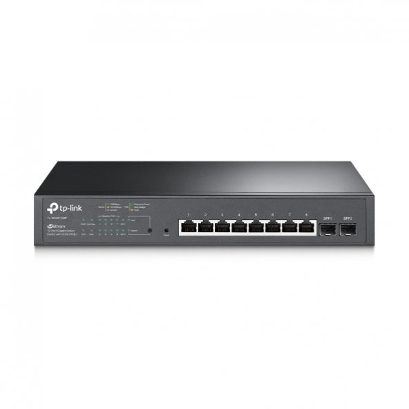 Tp-Link TL-SG2210MP 8 Port Poe+ 10-100-1000Mbps 2 SFP  Yönetilebilir Switch