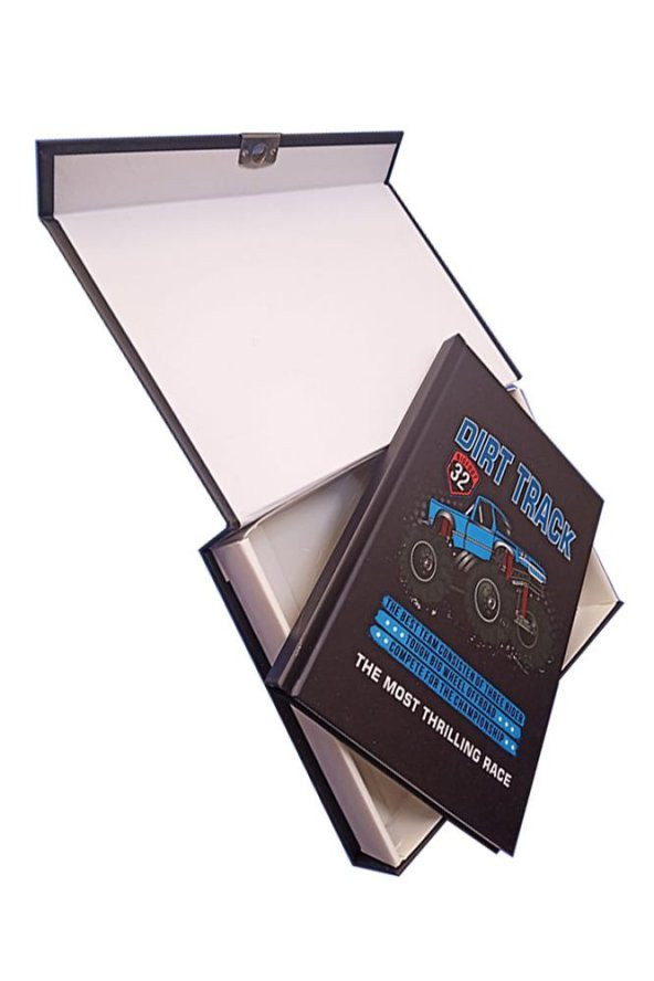 Hatıra Defteri Kilitli Erkek Modeli Günlük Defteri Mikro Hediye Kutulu 100 Yaprak Çizgili 1 Adet Jeep - 2