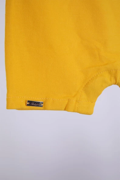 Helikopter Baskılı Yakası Çıtçıtlı Bayramlık Basic Tulum 12903 - Resim 8