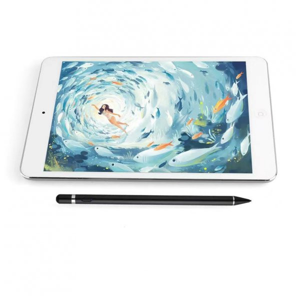 Stylus Kapasitif Dokunmatik Kalem Tüm Cihazlar Telefon Ile Uyumlu Çizim Tasarım Tablet Kalemi - 4