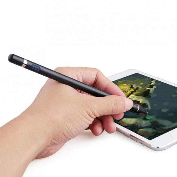 Stylus Kapasitif Dokunmatik Kalem Tüm Cihazlar Telefon Ile Uyumlu Çizim Tasarım Tablet Kalemi - 7