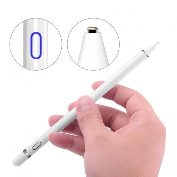 Stylus Kapasitif Dokunmatik Kalem Tüm Cihazlar Telefon Ile Uyumlu Çizim Tasarım Tablet Kalemi - 5
