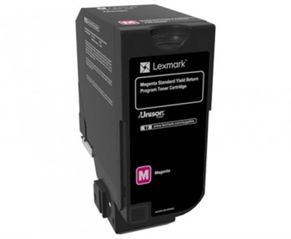 Lexmark 74C5SM0 7.000 Sayfa Magenta Kırmızı Toner CS720-725 CX725 ürün görseli 1