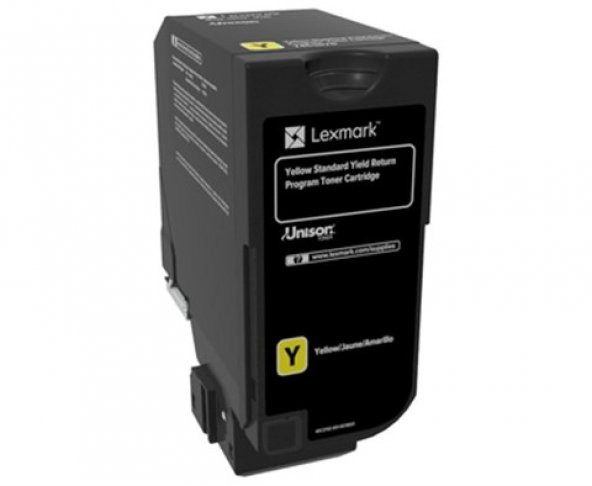Lexmark 74C5SY0 7.000 Sayfa Yellow Sarı Toner CS720-725 CX725 ürün görseli