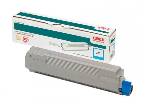 Oki C824-834-844 5bin Sayfa Cyan Mavi Toner 47095703 ürün görseli