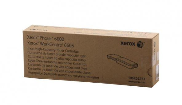 Xerox 106R02233 Phaser 6600-6605 Yüksek Kapasite Cyan Mavi Toner ürün görseli