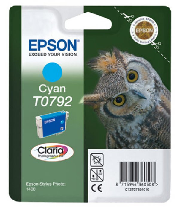 Epson 1400-P50 Cyan Mavi Mürekkep Kartuş T07924020 ürün görseli