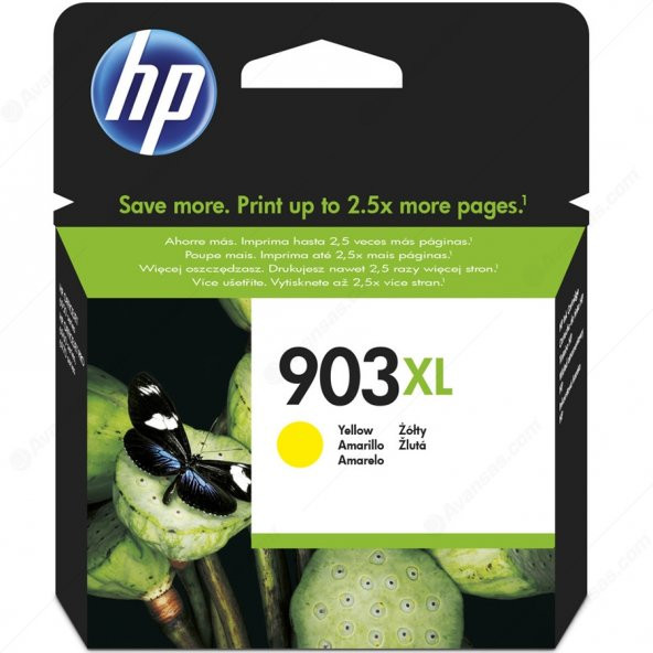 HP 903XL Yellow Sarı Yüksek Kapasite Kartuş T6M11AE ürün görseli 1