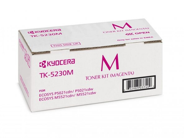 Kyocera TK-5230M Magenta Kırmızı Orjinal Fotokopi Toneri Ecosys M5521cdn-5521cdw P5021cdn-5021cdw 2. ürün görseli 1