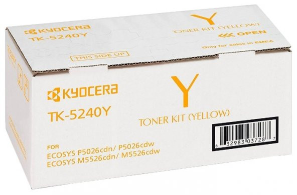 Kyocera TK-5240Y Yellow Sarı Orjinal Fotokopi Toneri Ecosys M5526cdn-5526cdw P5026cdn-5026cdw 3.000 ürün görseli 1