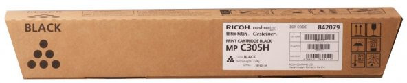 Ricoh MP C305 Black Siyah Orjinal Fotokopi Toneri MP C305SP-305SPF 12.000 Sayfa ürün görseli 1