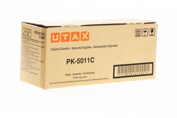 Utax PK-5011C Cyan Mavi Orjinal Fotokopi Toneri P-C3060-3061-3065 ürün görseli 1
