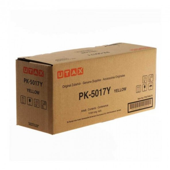 UTAX PK-5017Y Yellow Sarı Orjinal Fotokopi Toneri C3062-3066 6.000 Sayfa ürün görseli 1