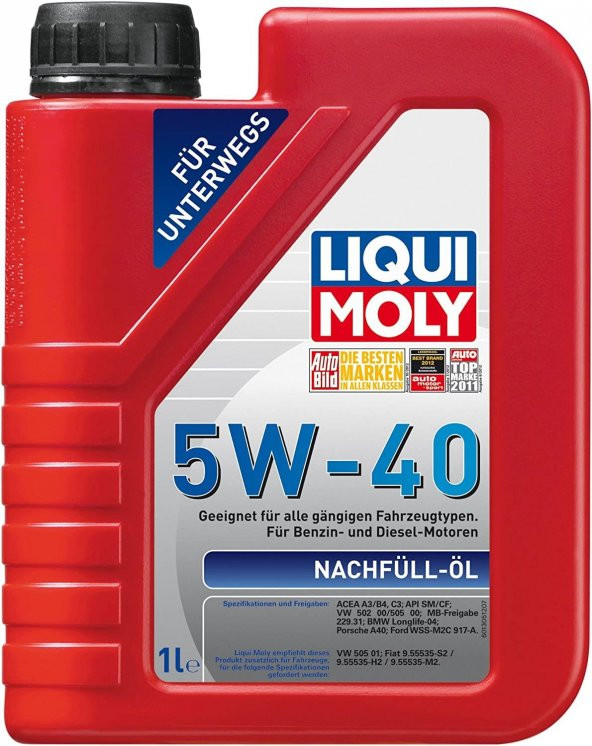 Nachfüll-Öl 5W-40 (1 Litre) Liqui Moly