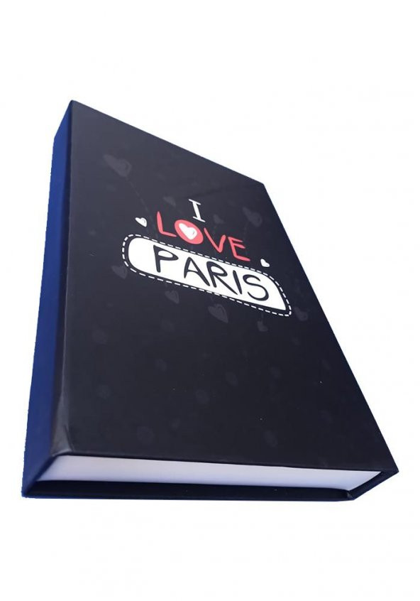 Hatıra Defteri Kilitli Kız Modeli Günlük Defteri Paris Hediye Kutulu 100 Yaprak Çizgili 1 Adet Paris