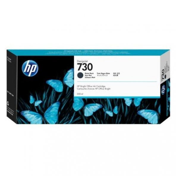 HP 730 Matte Black Mat Siyah 300 Ml Plotter Kartuşu P2V71A ürün görseli