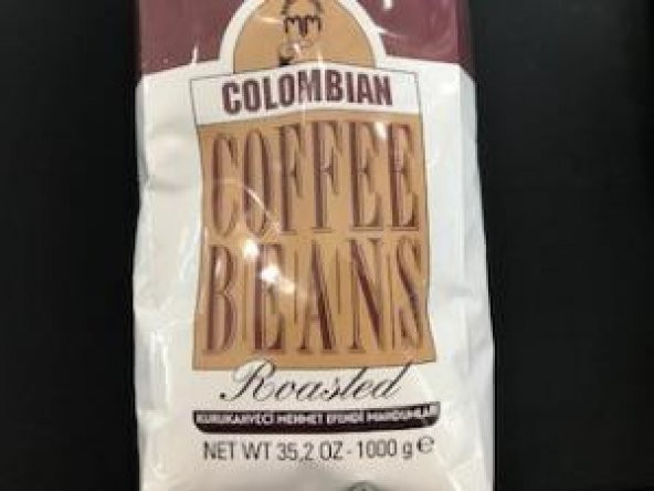 Mehmet Efendi Colombian 1000gr Çekirdek Kahve (Roasted) Net WT 35,2 OZ