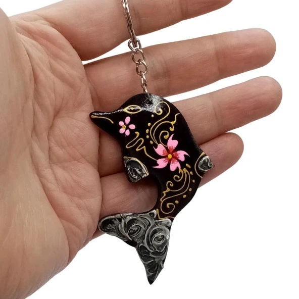 Hindistan Cevizi Yunus Balığı Anahtarlık Dörtlü Hediyelik Paket - Resim 3