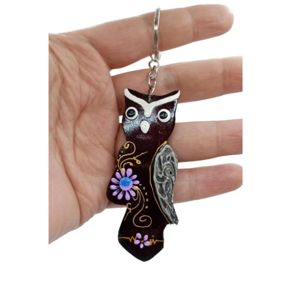 Hindistan Cevizi Baykuş Anahtarlık Dörtlü Hediyelik Paket - Resim 3